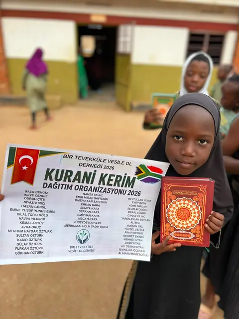 Kur’an-ı Kerim dağıtımı çalışması